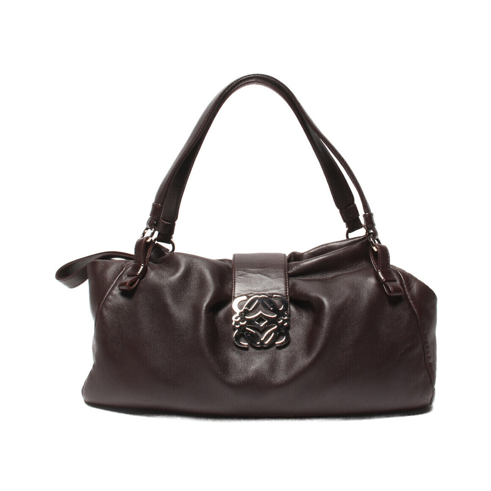 Loewe Anagram Nappa leather shoulder bag Brown